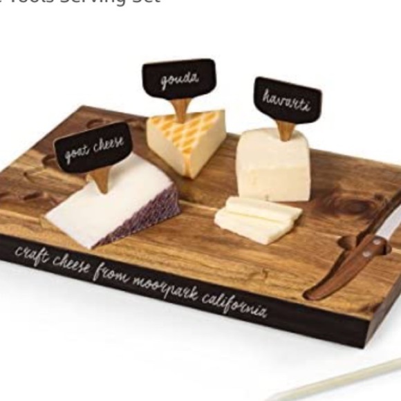 TOSCANA Cutting Board and Cheese Tools Set - Picture 9 of 16